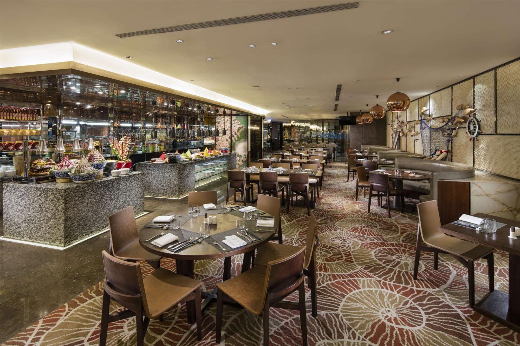 Hilton Guangzhou Tianhe Hotel Ngoại thất bức ảnh The restaurant
