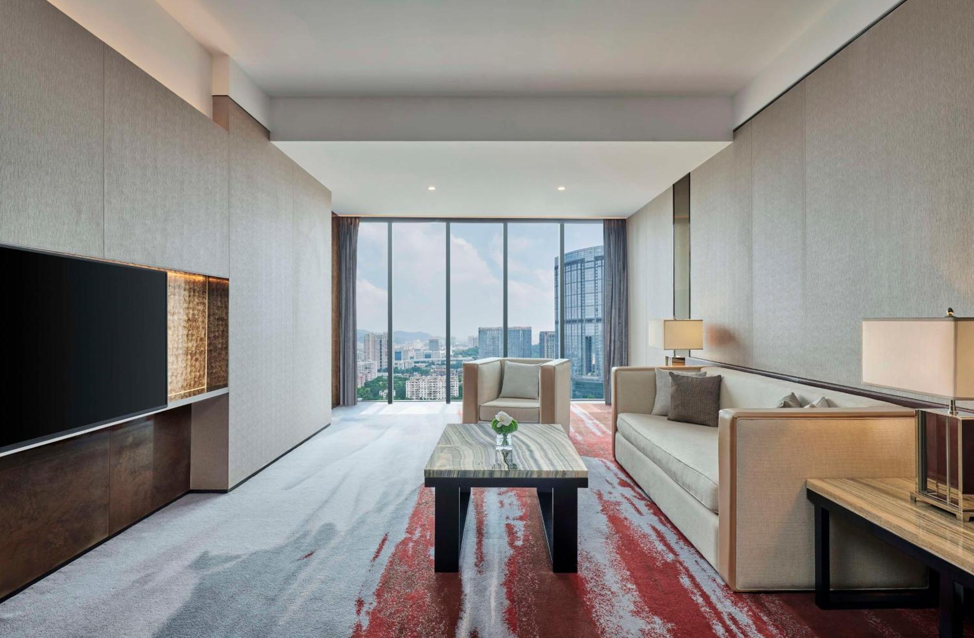 Hilton Guangzhou Tianhe Hotel Ngoại thất bức ảnh A suite at the hotel